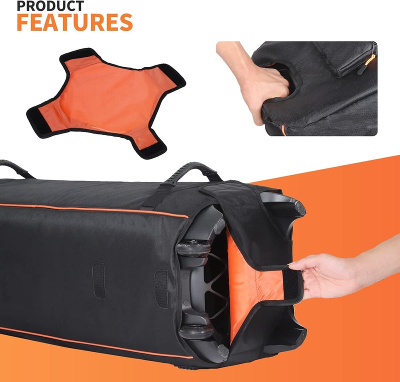 OUKNAK حقيبة سفر مكبر الصوت بديلة لسلسلة JBL Party Box، حقيبة حمل محمولة وظهر لمكبر صوت JBL (لـ partybox 1000) - Image 4